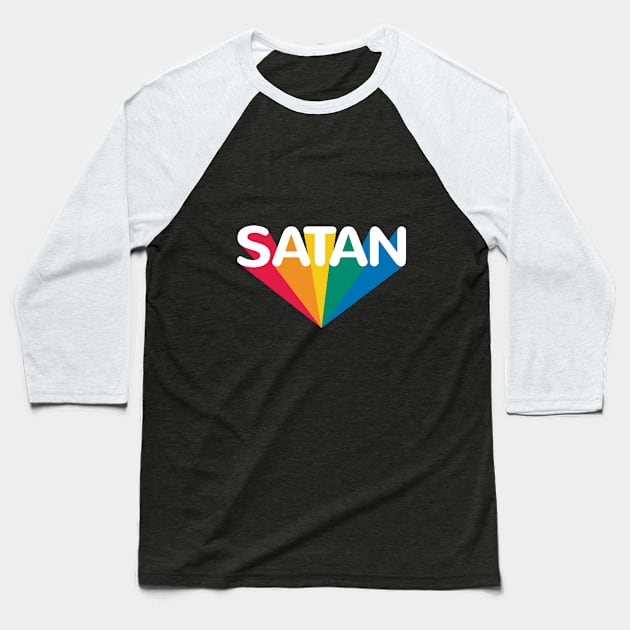 Satan rainbow Baseball T-Shirt by renduh